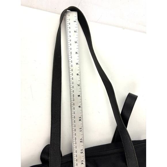 VTG Chico's Nylon Large Black Tote Bag 1990s Y2K - Picture 16 of 16